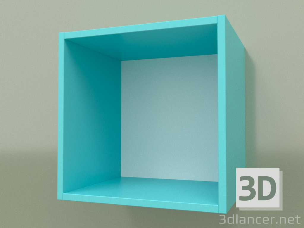 3d model Hinged open shelf (Aqua) - preview