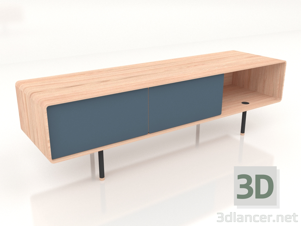 3d model Nightstand Fina 160 (Smokey blue) - preview