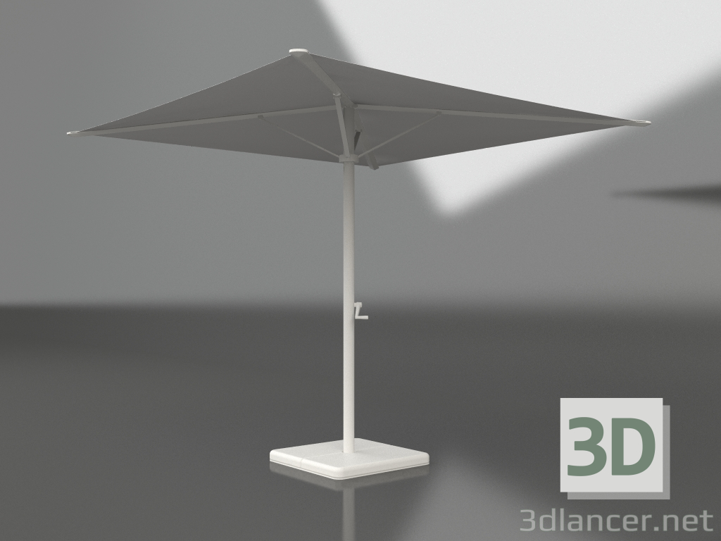 3D Modell Sonnenschirm mit großer Basis (Achatgrau) - Vorschau