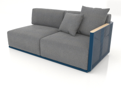 Módulo de sofá seção 1 direita (cinza azul)