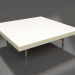 3d model Square coffee table (Gold, DEKTON Zenith) - preview