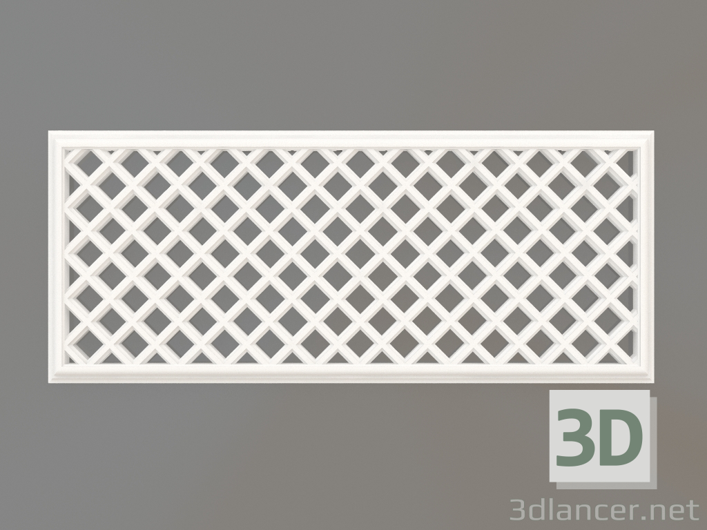 modello 3D Griglie di ventilazione in gesso VR 015 (179x429x12) - anteprima