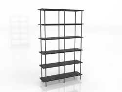 Étagère 4 1200X350X1950 mm (noir RAL 9005)