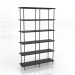 modèle 3D Étagère 4 1200X350X1950 mm (noir RAL 9005) - preview