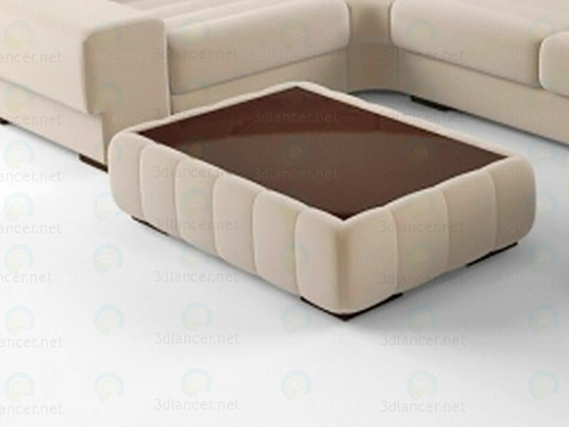 3d model Table ottoman - preview