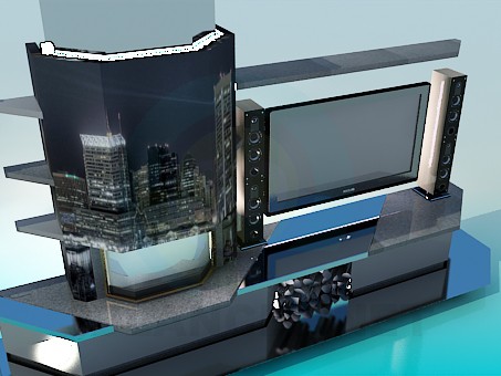 3d model Mueble de sala de estar - vista previa