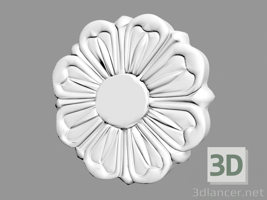 modèle 3D Fragment d'ornement A373 - preview