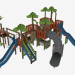 modèle 3D Complexe de jeux pour enfants (T1405) - preview
