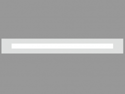 Recessed wall light fixture RIGHELLO LONG FLAT DIFFUSER (S4513)