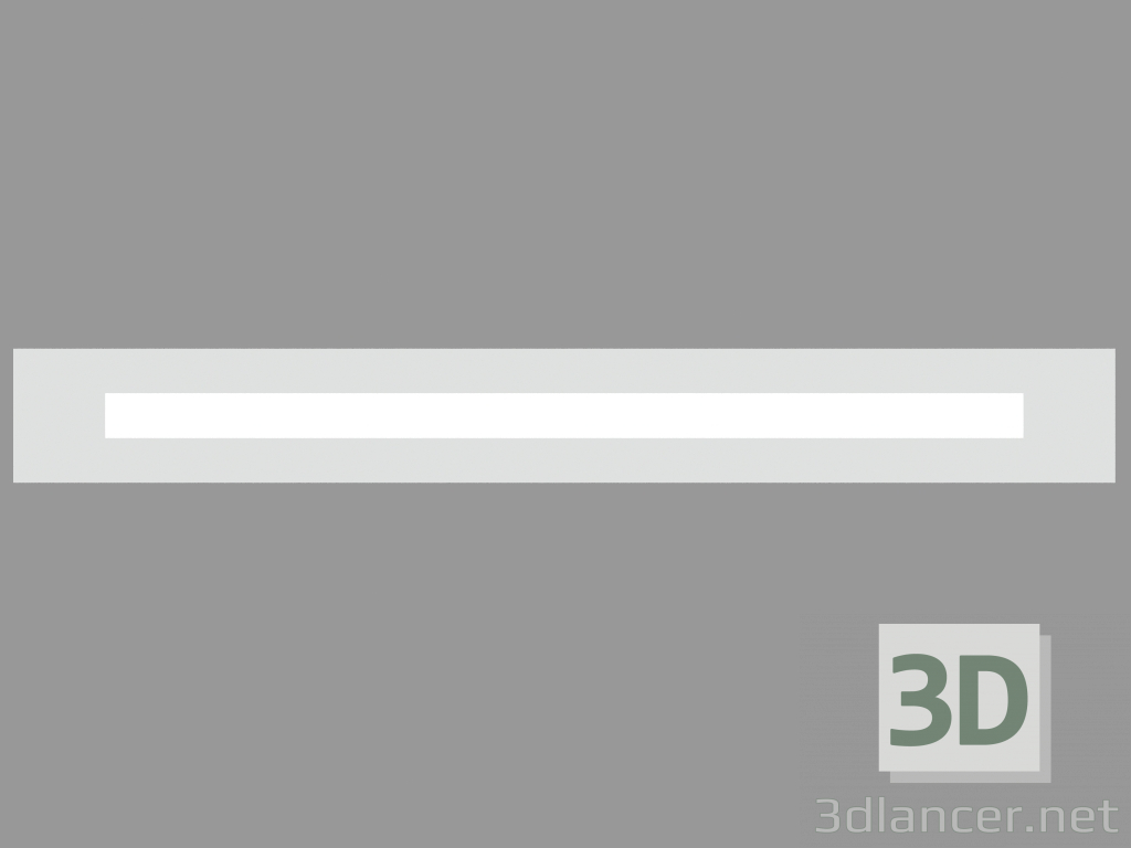 modello 3D Luce da incasso a parete RIGHELLO LONG FLAT DIFFUSER (S4513) - anteprima