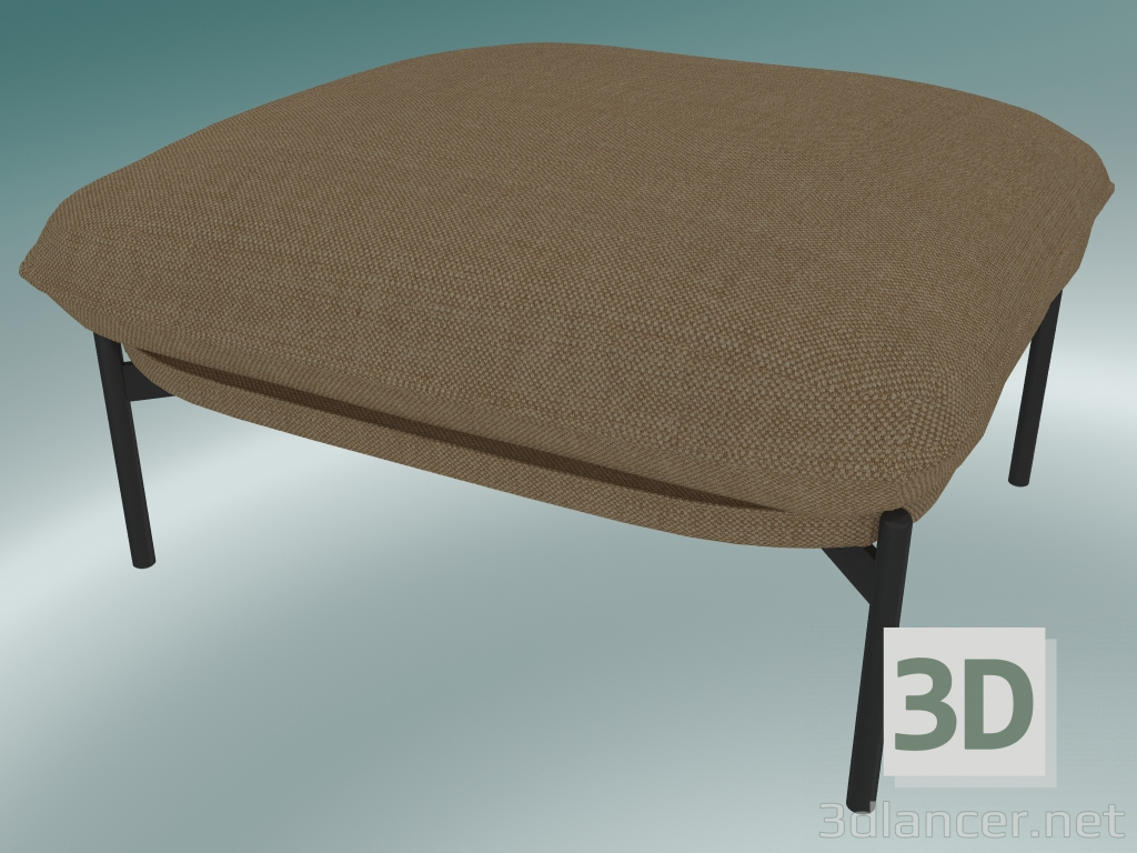 3D Modell Sitzpuff Cloud (LN4, 78 x 74 H 40 cm, warme schwarze Beine, Hot Madison 495) - Vorschau