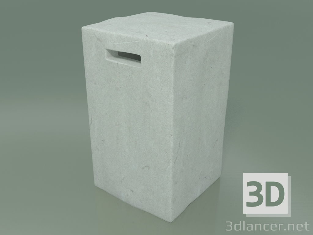 3D Modell Beistelltisch, Ottomane, Straße InOut (43, White Ceramic) - Vorschau