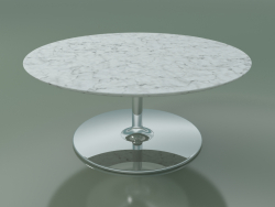 Tavolino rotondo 0744 (H 35 - P 80 cm, marmo, CRO)
