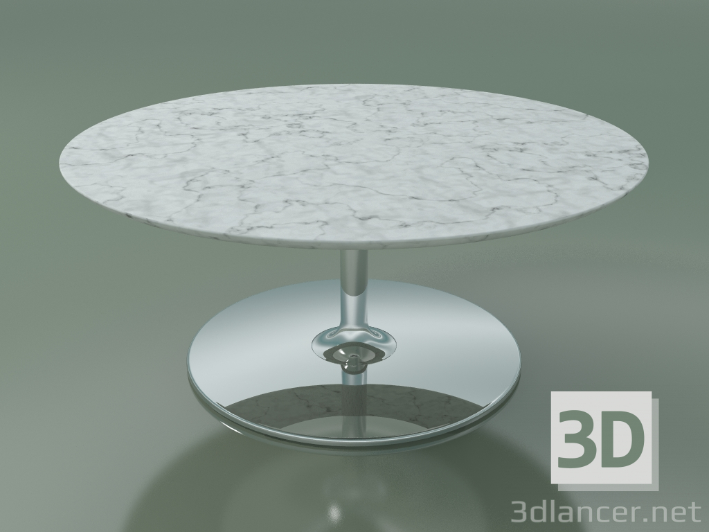 3d model Coffee table round 0744 (H 35 - D 80 cm, marble, CRO) - preview