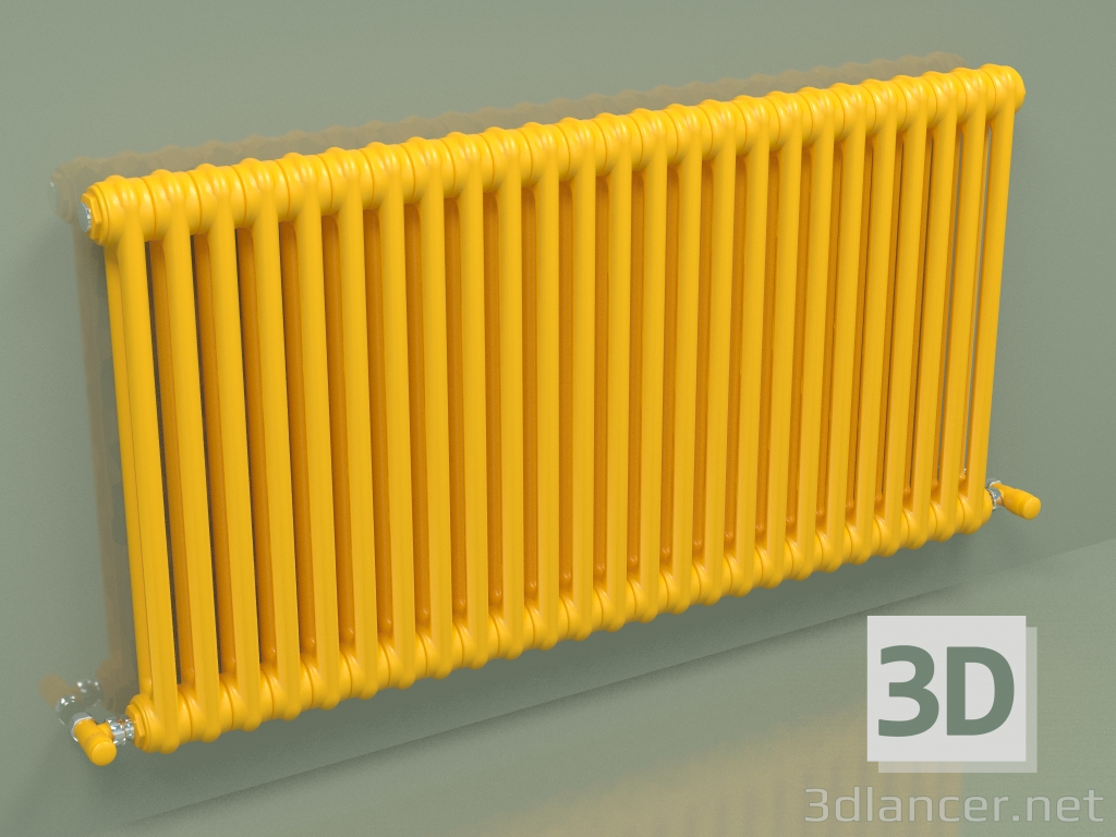 modello 3D Radiatore TESI 2 (H 600 25EL, giallo melone - RAL 1028) - anteprima