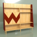 3d model Wall Woo Wall painted (burgundy) - preview