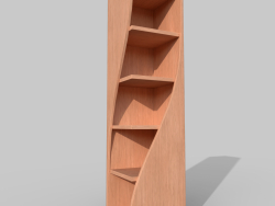 rounded bookshelf