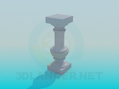 3d модель Подставка колонна – превью 3d модель Подставка колонна – превью
