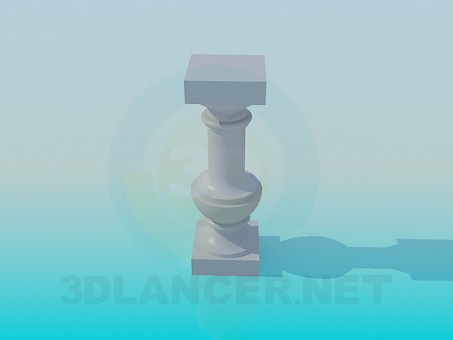 3d модель Подставка колонна – превью 3d модель Подставка колонна – превью