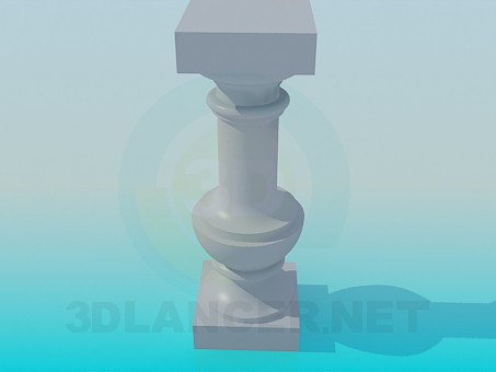 3d модель Подставка колонна – превью 3d модель Подставка колонна – превью