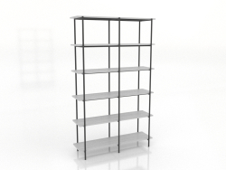 Étagère 4 1200X350X1950 mm (blanc RAL 9010)