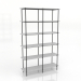 modèle 3D Étagère 4 1200X350X1950 mm (blanc RAL 9010) - preview