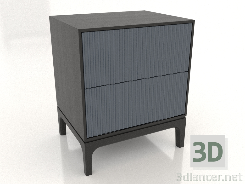3d model Mesita de noche FARGO 2 cajones con frontales fresados (pizarra, roble negro, opción 1) - vista previa 3d model Mesita de noche FARGO 2 cajones con frontales fresados (pizarra, roble negro, opción 1) - vista previa