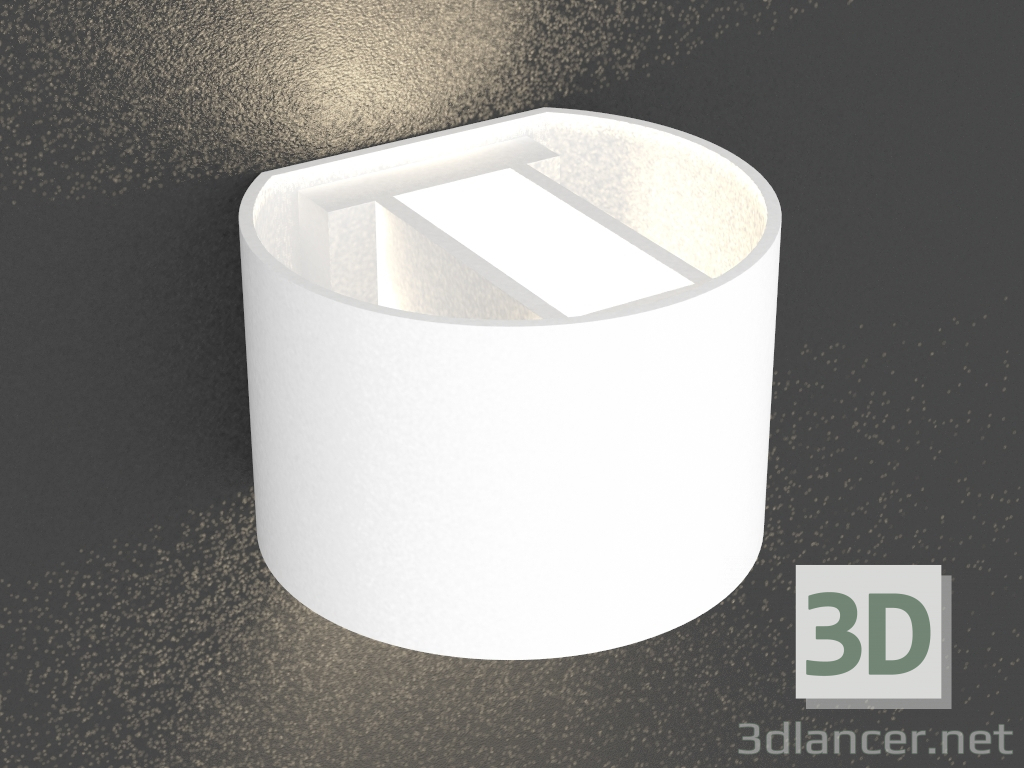 modello 3D False lampada da parete a LED (DL18420 11WW-Bianco Dim) - anteprima