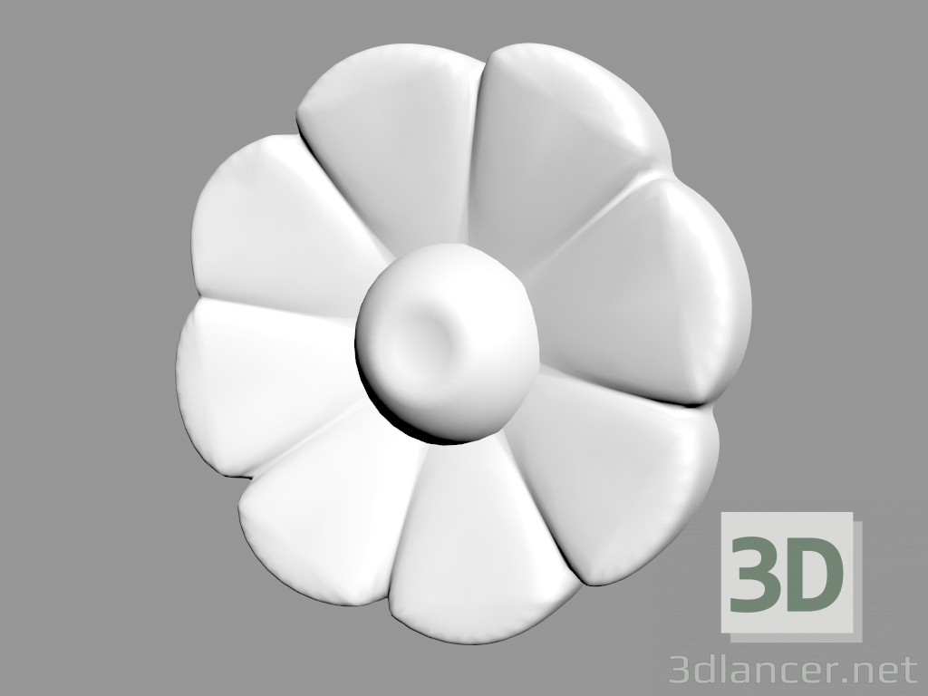 modello 3D Frammento di ornamento A620 - anteprima
