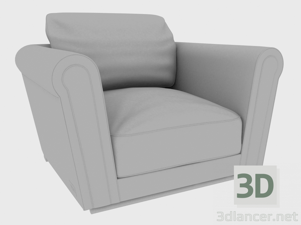 3D modeli Koltuk PAUL ARMCHAIR (130x113xH88) - önizleme