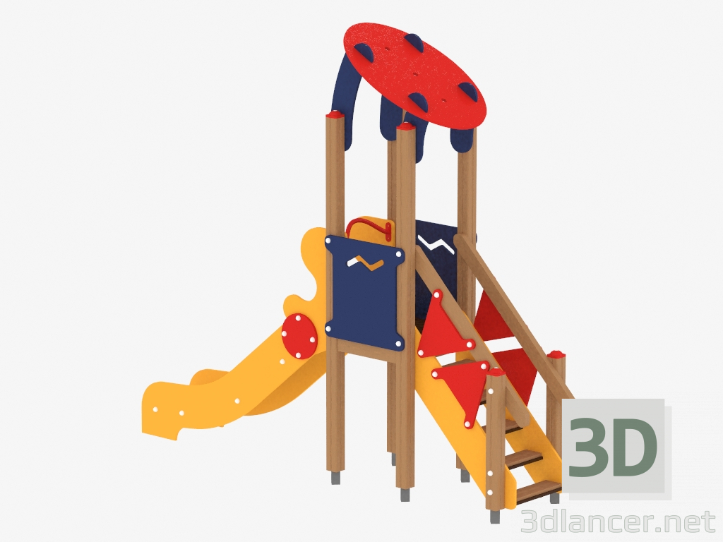 modèle 3D Complexe de jeux pour enfants (1106) - preview