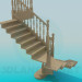 3D Modell Treppe zum Haus - Vorschau