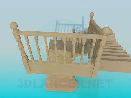 modelo 3D Escalera a casa - escuchar modelo 3D Escalera a casa - escuchar