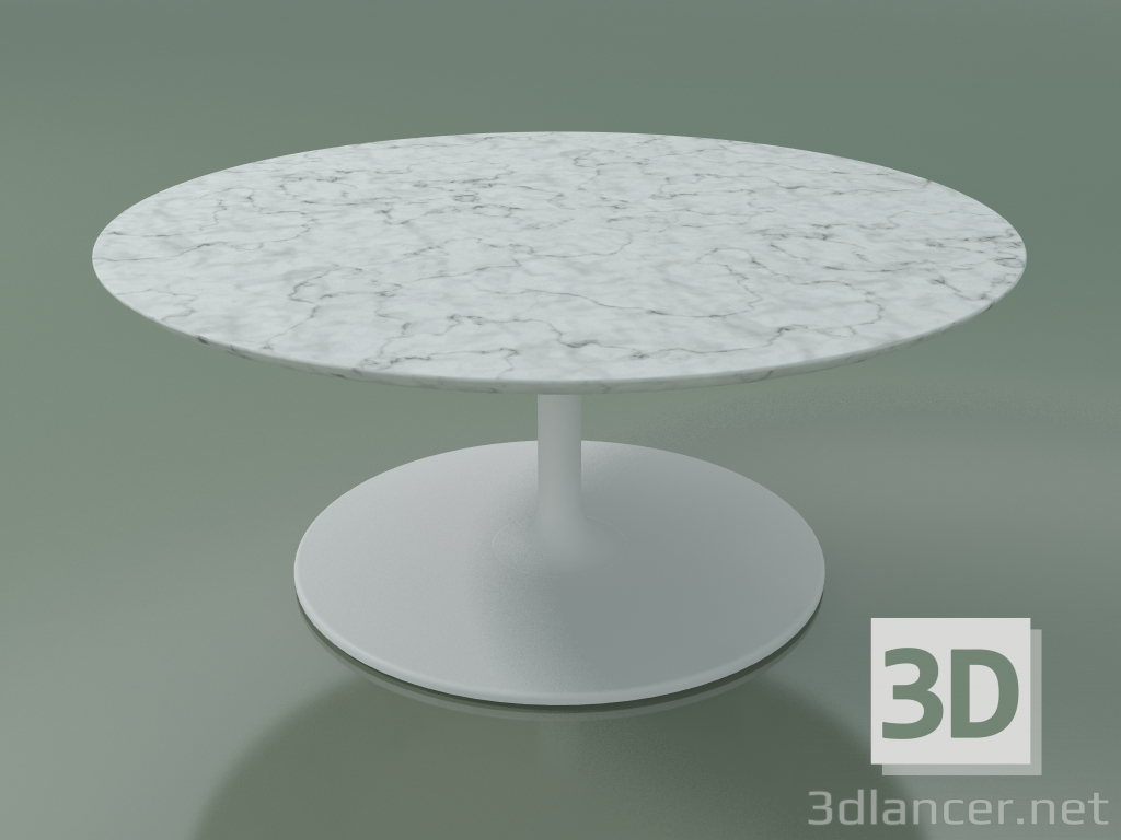 3d model Coffee table round 0744 (H 35 - D 80 cm, marble, V12) - preview