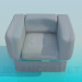 3D Modell Massive Sessel - Vorschau