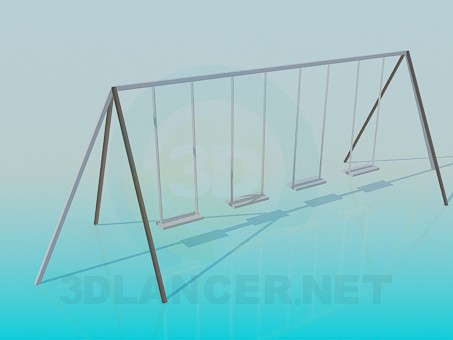 3d model Baby swings - preview 3d model Baby swings - preview