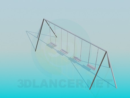 3d model Baby swings - preview 3d model Baby swings - preview