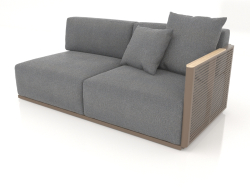 Sofa module section 1 right (Bronze)