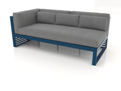Sofá modular, seção 1 esquerda (azul cinza)