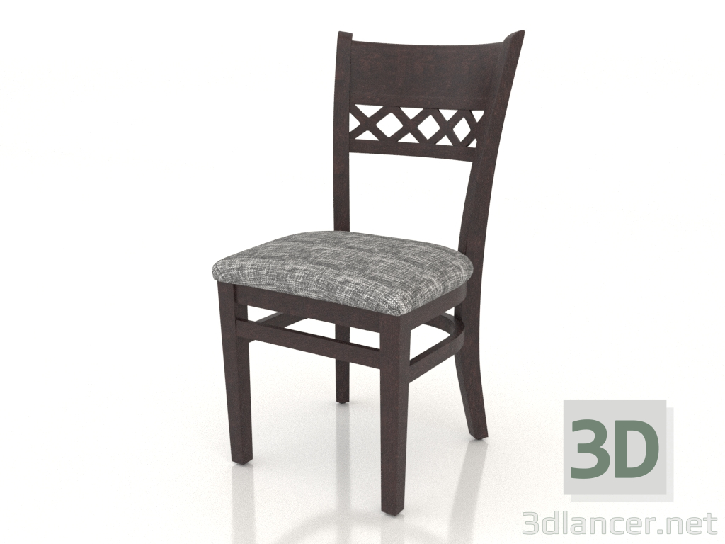 3d model Edinburgh Chair (Dark Walnut) - preview