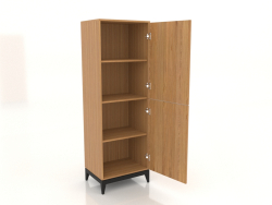 Schrank 1 600x450x1800 mm (offen, Eiche natur)