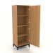 3d model Cabinet 1 600x450x1800 mm (open, natural oak) - preview