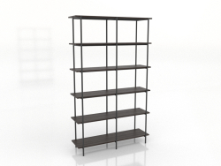 Étagère 4 1200X350X1950 mm (frêne noyer)