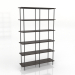 modèle 3D Étagère 4 1200X350X1950 mm (frêne noyer) - preview