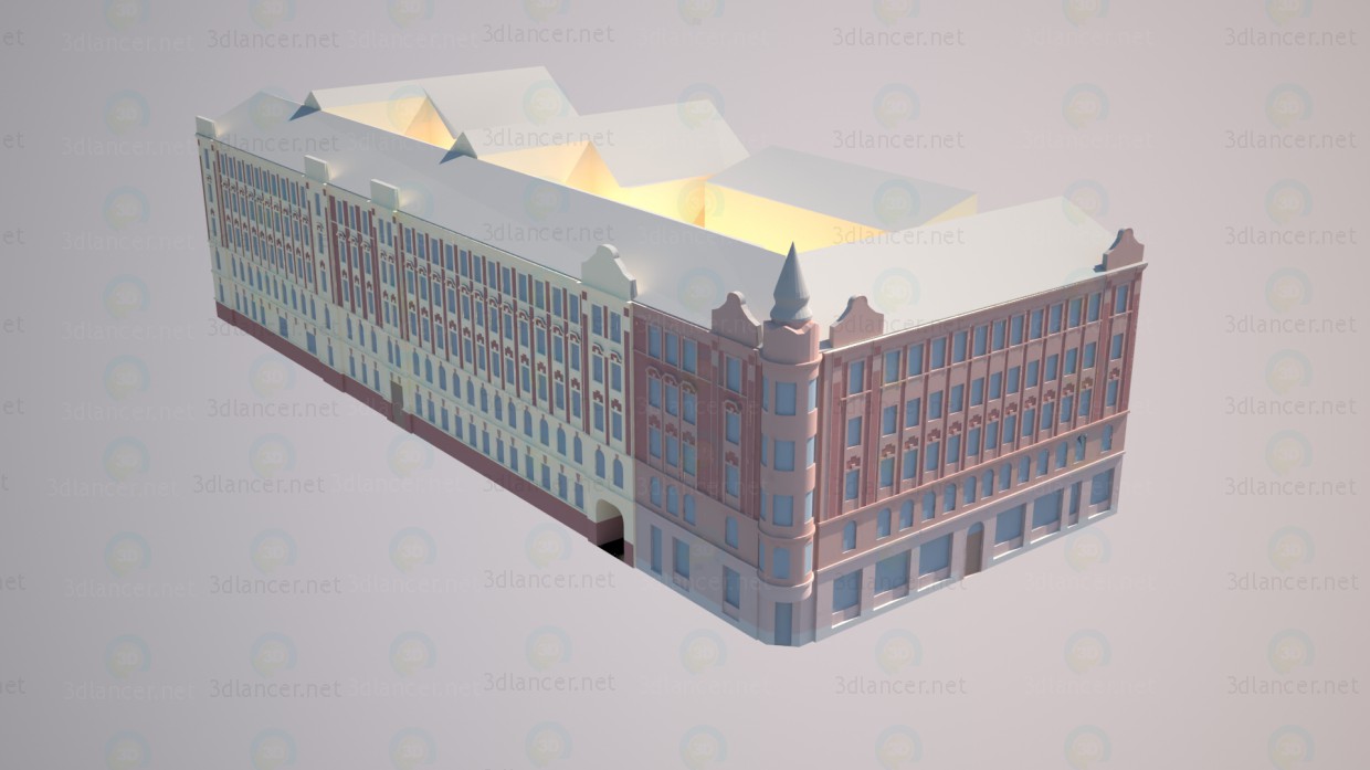 3d model Calle Bolshaya Zelenin 31/1 - vista previa