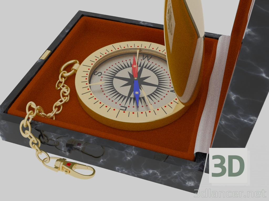 3D Modell Kompass - Vorschau