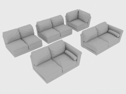 Elementos de sofá modulares PAUL
