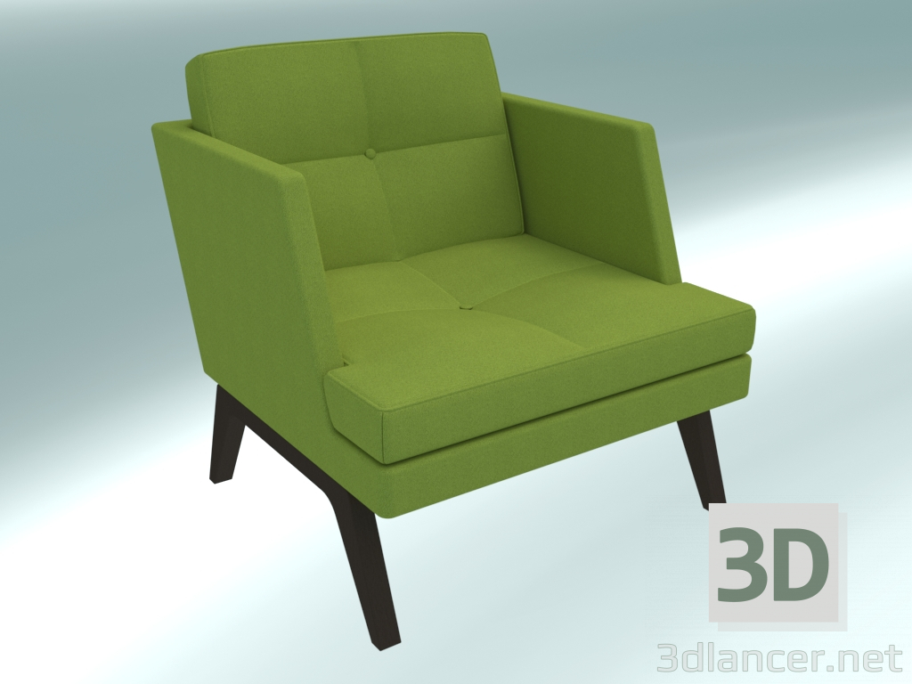 3d model Armchair (11 wood) - preview