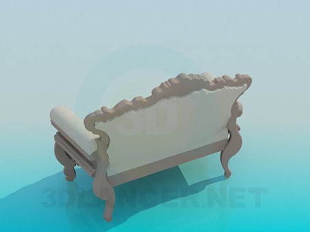 3d model Baroque sofa - preview 3d model Baroque sofa - preview