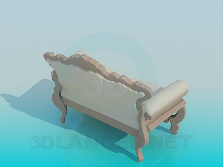 3d model Baroque sofa - preview 3d model Baroque sofa - preview